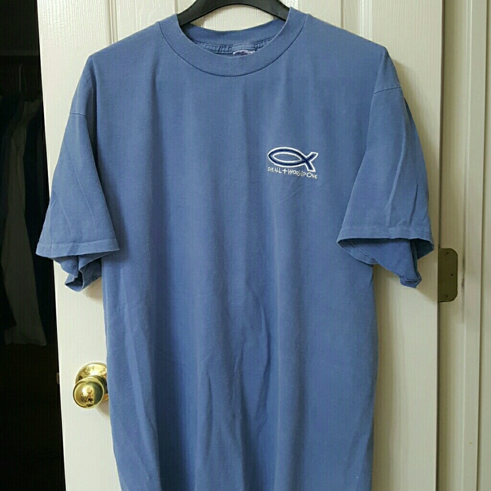 Men's blue t-shirt